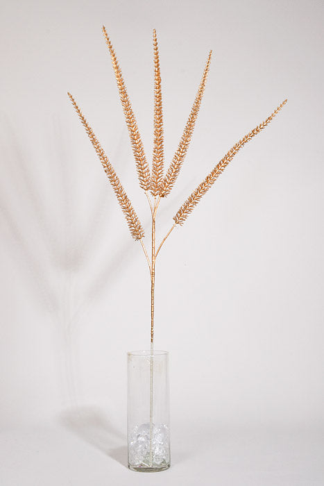 33.5" Metallic mica Grass Spray Gold