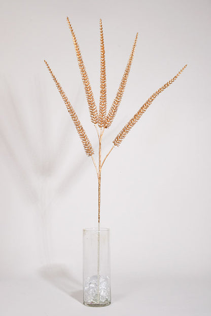 33.5" Metallic mica Grass Spray Gold