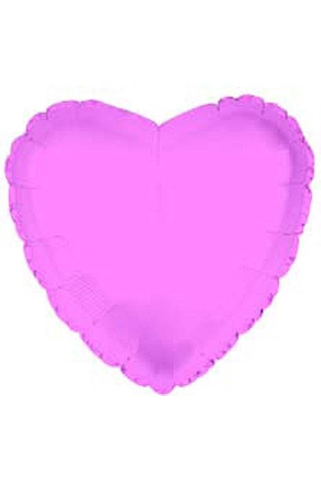 18" Heart Foil Balloon Pink Pkg/10