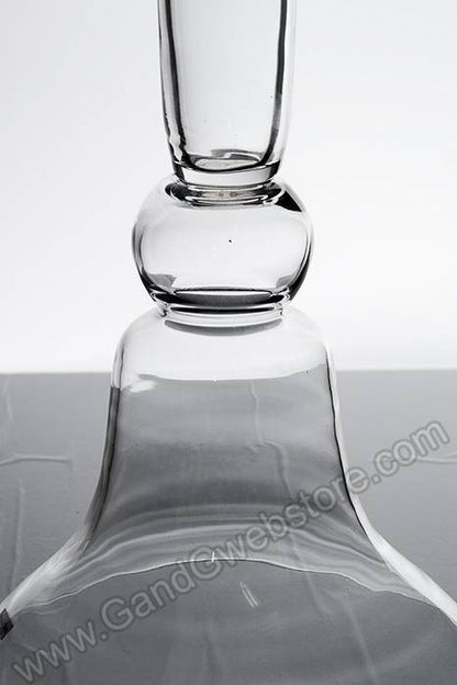 9.5" X 10.5" X 31.5" Glass Vase Clear