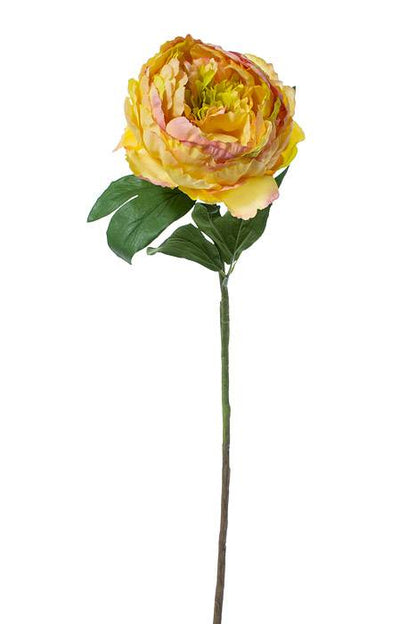 29" Silk Peony Stem Yellow