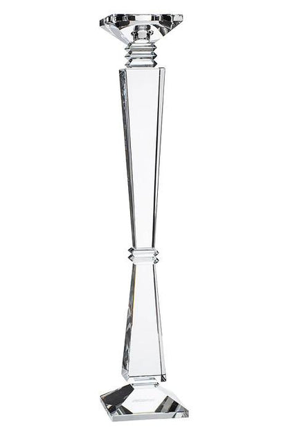 19.5&quot; Crystal Single Candle Holder Clear