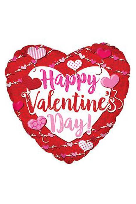 17" Happy Valentines Day Big Type Pkg/10