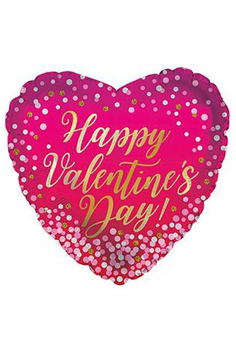 17" Happy Valentines Day Confetti Dots Pkg/10