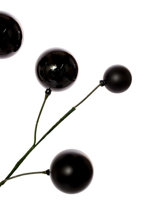 24" Pick Shiny Matte Ornament Black
