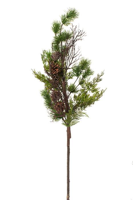 42" Natural Touch Mixed Spray W/cone Green