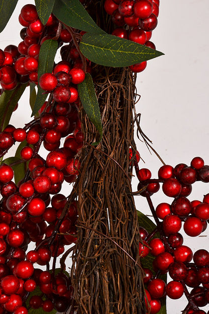6Ft Berry Garland Red