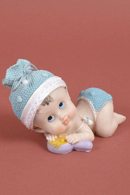 7" Laying Down Baby Boy Blue