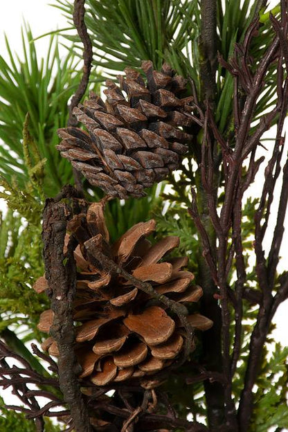 42" Natural Touch Mixed Spray W/cone Green