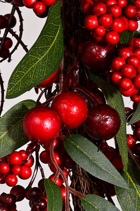 6Ft Berry Garland Red