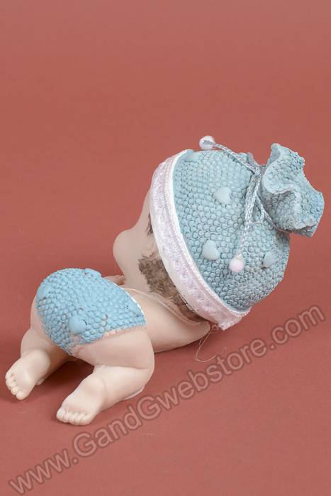 7" Laying Down Baby Boy Blue