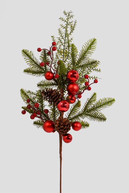 24" Electroplated Ball Spray Red