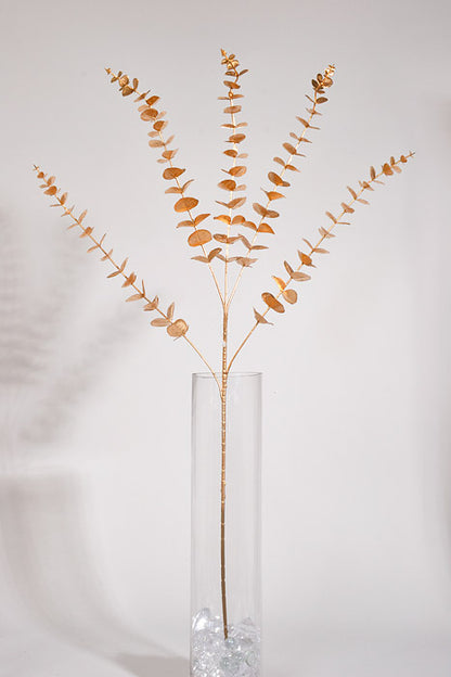 33.5" Metallic Eucalyptus Spray Gold