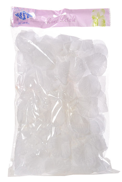 Silk Rose Petals White Pkg/400