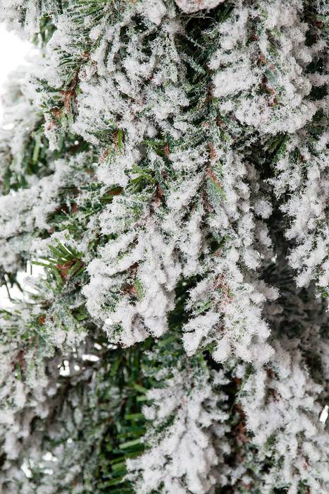 15" Snow Mini Pine Tree W/wood Stand