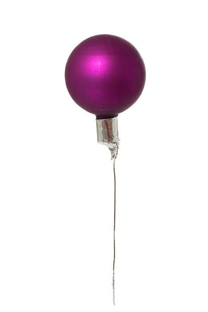 50mm Matte Glass Ball Purple Pkg/24
