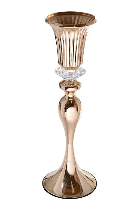 22" Metal Bouquet Stand Gold