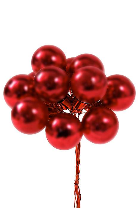 25mm Matt Glass Ball Red Bx/144