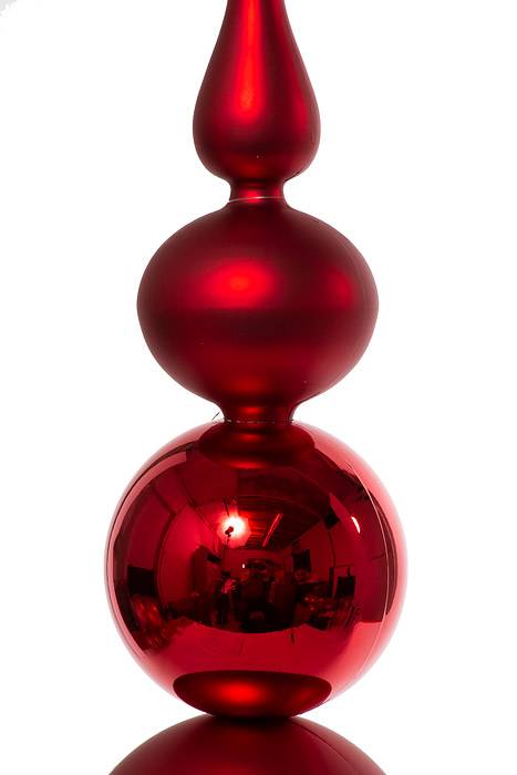 25" Jumbo Shiny &amp; Matte Tower Red