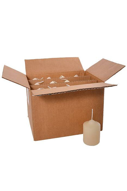 2" X 3" Slim Line Candle Ivory Pkg/24