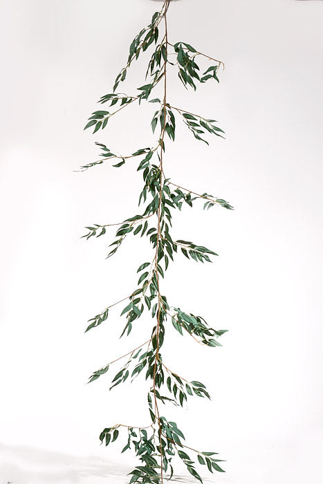 5Ft Smilax Leaves Garland Light Green