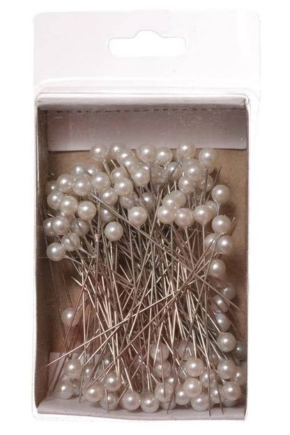 2-1/2&quot; Pearl Corsage Pin White Pkg/144