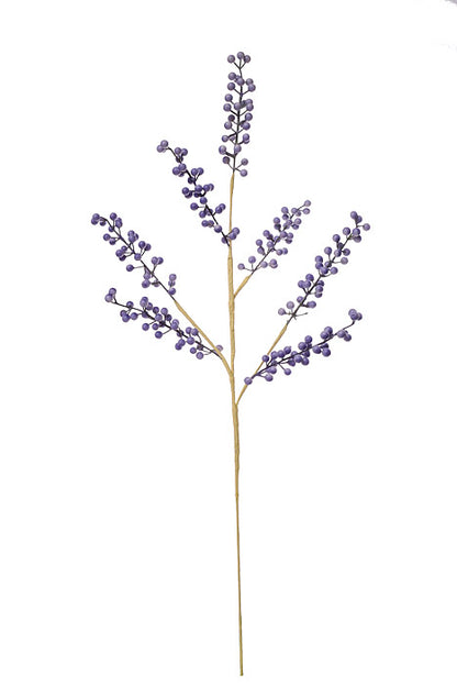 30" Artificial Easter Berry Spray Purple