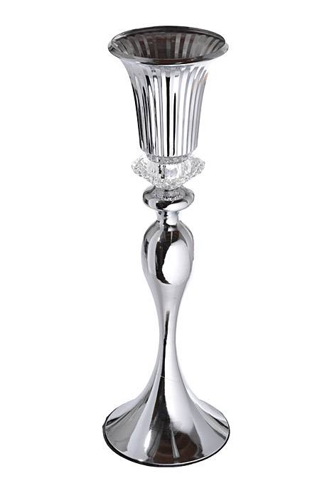 22" Metal Bouquet Stand Silver