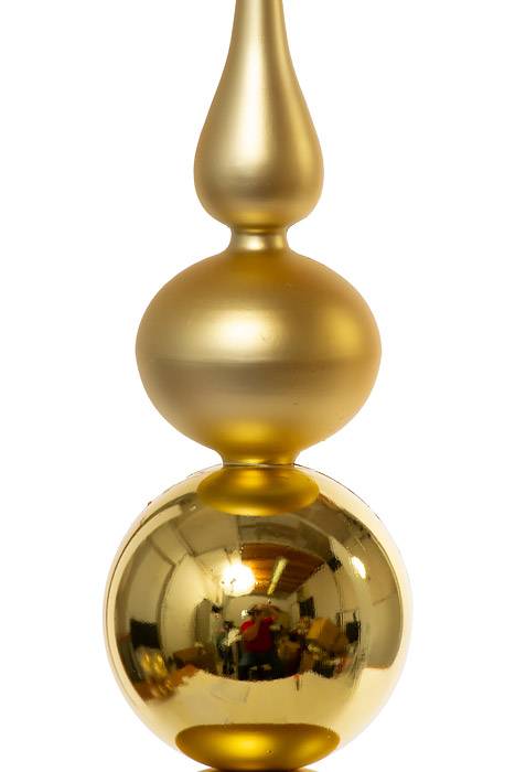 25" Jumbo Shiny &amp; Matte Tower Gold