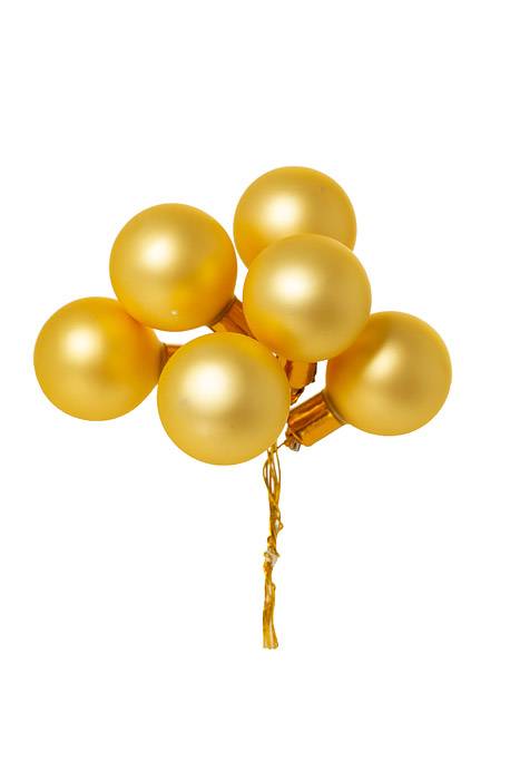 35mm Matte Glass Ball Gold Pkg/72