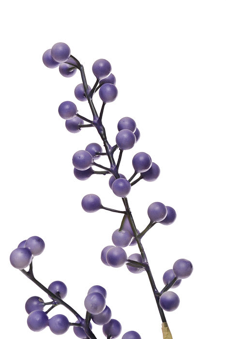 30" Artificial Easter Berry Spray Purple