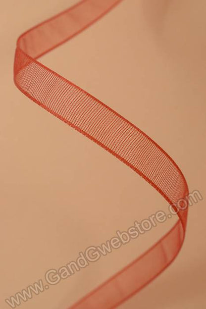 Organdy Ribbon Cinnamon