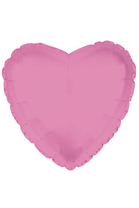 9" Heart Foil Balloon Pink Pkg/25