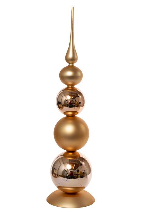 25" Jumbo Shiny&amp;matte Tower Sand Gold