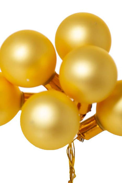 35mm Matte Glass Ball Gold Pkg/72