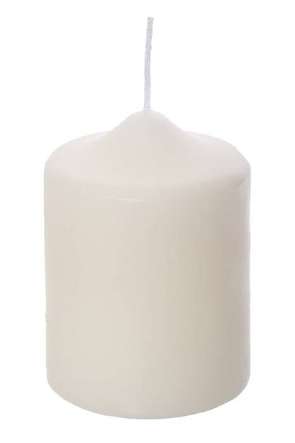 2.8" X 4" Pillar Candles White Pkg/12
