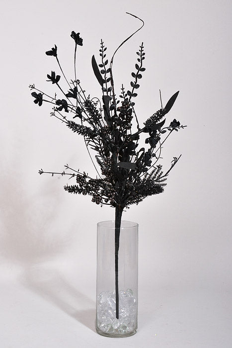 24&quot; Mixed Halloween Spray Black