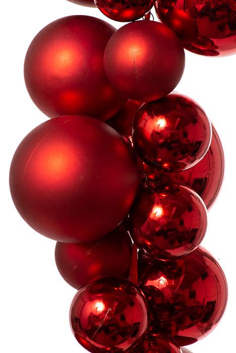36&quot; Matte Shiny Ball Drop Red