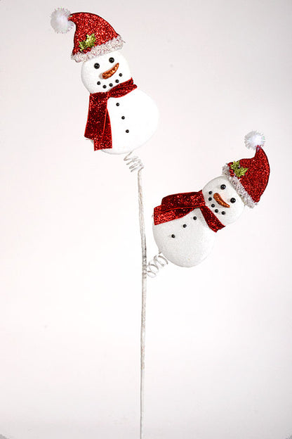 30.5" Snowman Spray Red/White