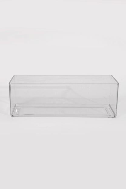 4.5" X 12" X 4" Rectangular Vases Clear