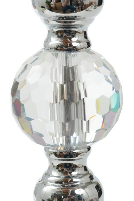 16"/18.5"/21.25" Candle Holder W/crystal Silver