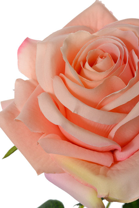 24.5" Silk Rose Spray Peach