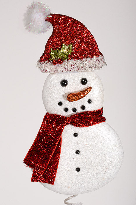 30.5" Snowman Spray Red/White