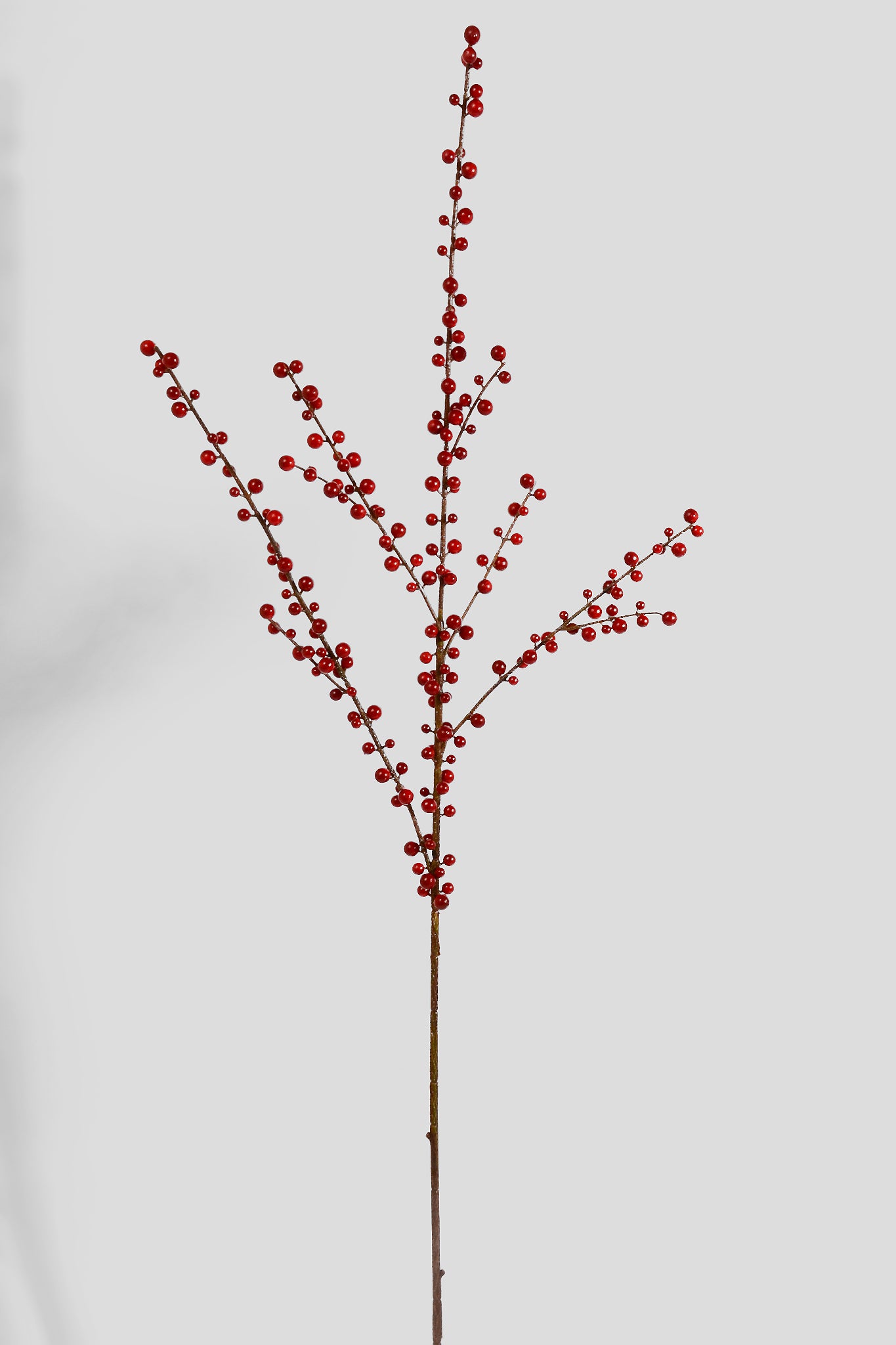 36.5" Plastic Berry Spray Red