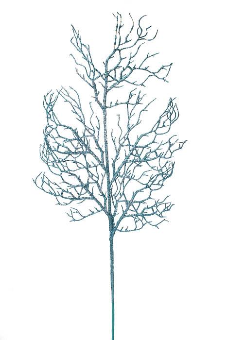 31&quot; Iced Glitter Coral Spray Ice Blue