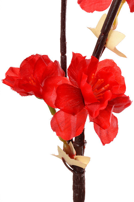 54" Hanging Silk Cherry Blossom Red