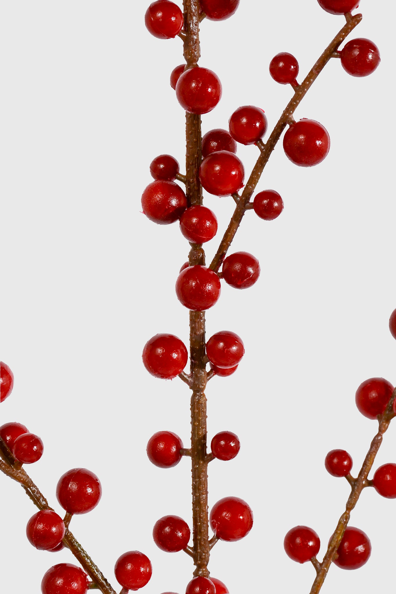36.5" Plastic Berry Spray Red