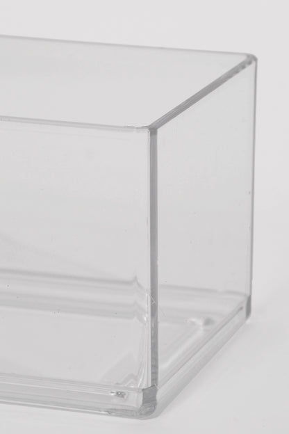 4.5" X 12" X 4" Rectangular Vases Clear