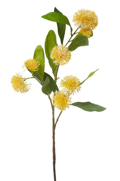 29" Silk Chi.sweet Gum Blossom Spray Yellow/cream