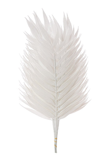 13" Emerald Fern White CS/144Pcs